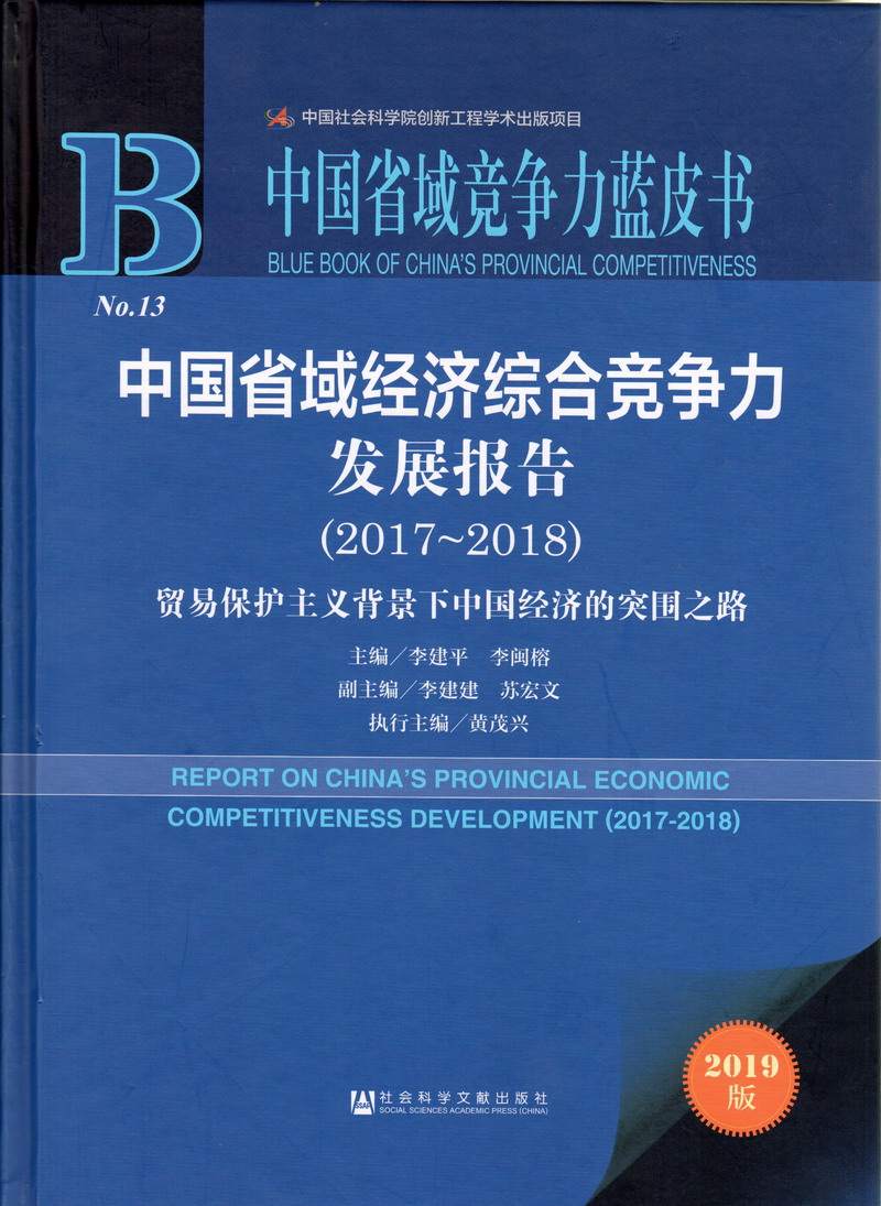 神纳花女同草逼视频网站中国省域经济综合竞争力发展报告（2017-2018）